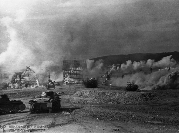 Panzervorführungen bei einem Erntedankfest in Brückeberg (Oktober 1935)